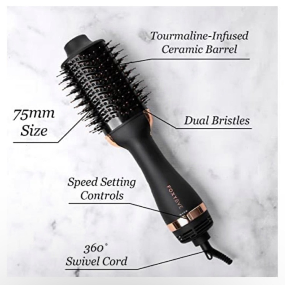Foxy Bae Rose Gold Blowout Dryer Brush